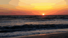 Sunset Ocean GIF