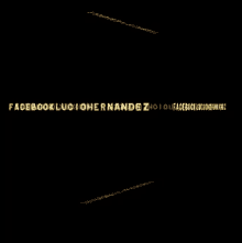 a black background with facebook luc hernandez on it