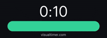 a loading bar that says 0:08 on it