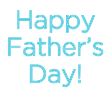 happy father 's day is written in blue on a white background