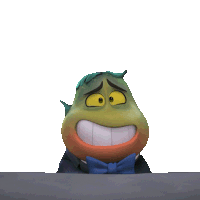 Nervous Smile Mr Piranha Sticker