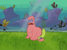 Patrick Coughing GIF