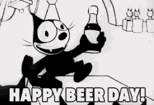 national beer day felix the cat happy beer day