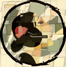a circle with a woman 's face in it and the word ccc on it
