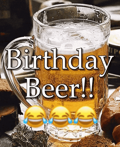 happy birthday wallpaper hd with beer