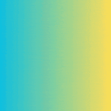 a woman is sitting in front of a blue and yellow background that says ' a ' in yellow