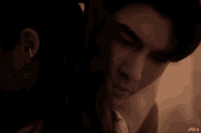 a close up of a man and a woman with jill written below them