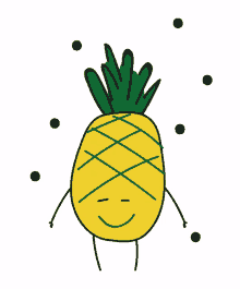pineapple happy smile