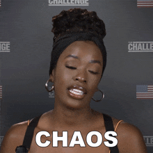Chaos Justine Ndiba GIF - Chaos Justine Ndiba The Challenge World Championship GIFs