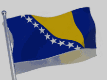 bosnia and herzegovina bosnia flag flag waver