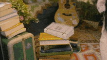 a stack of books one of which is titled the battle