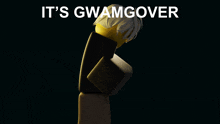 a black background with the words it 's gwamgover