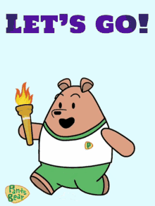 Lets Go Start GIF - Lets Go Start Pants Bear Olympics GIFs