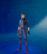 a girl in a video game is holding a glowing object in her hand