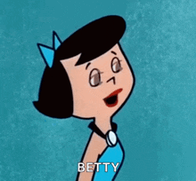 betty rubble the flintstones cartoon giggle woman giggles laugh