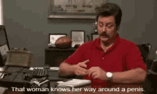 Parks And Rec Ron GIF - Parks And Rec Ron Woman GIFs