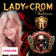a lady of crom indonesia rest area 11 community rock metal