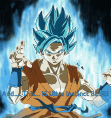 Goku Ultra Instinct Blue GIF