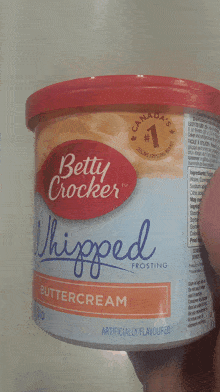 Betty Crocker Buttercream Whipped Frosting GIF