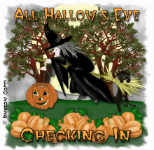All Hallows Eve Jack O Lantern GIF - All Hallows Eve Jack O Lantern Witch GIFs