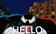 Venom Hello GIF - Venom Hello Spiderman GIFs