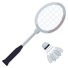 badminton activity joypixels racket shuttlecock
