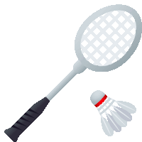 Badminton Activity Sticker