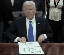 Trump Drawing GIF