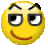 a yellow smiley face with a serious look on its face .