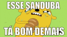 Sanduiche Bomdemais Chorando GIF - Sandwich So Good Crying GIFs