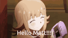 Matt Hello GIF - Matt Hello Chiaki Nanami GIFs