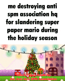 Super Paper Mario Christmas GIF - Super Paper Mario Christmas Mario GIFs