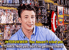 Interviewer: You Haven'T Cried Yetchris: Not Yet, But I'M Getting There..Gif GIF
