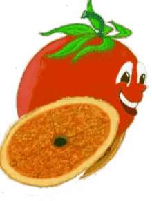 rolling tomato fruit not vegetable smile red happy