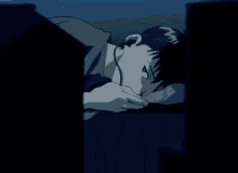 Shinji Sad In Bed GIF - Shinji Sad In Bed Evangelion GIFs