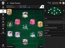 a screenshot of the wigan rangers soccer game