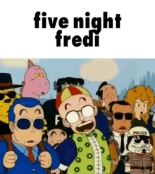 five night fredy fnaf dr slump tsuruten