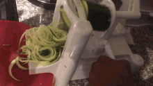 spiral zucchini cucumber noodles