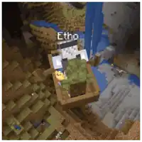 a screenshot of a minecraft game with the name etho on it