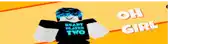 a boy with blue hair is wearing a shirt that says " ready player two "