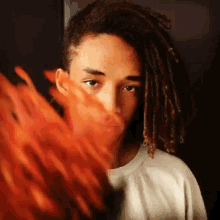 jaden smith flower give point sniff