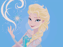 Elsa De Frozen Elsa GIF - Elsa De Frozen Elsa Snow GIFs