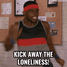 Kick Away The Loneliness Late Night With Seth Meyers GIF