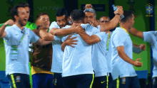 equipe tecnica feliz cbf confederacao brasileira de futebol selecao brasileira sub17 celebrando o gol