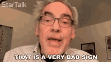That Is A Very Bad Sign Startalk GIF