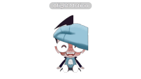 a cartoon character with a hand covering his eyes and the words " alight motion " underneath