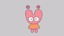 a cartoon drawing of a person with their eyes closed surrounded by other cartoon characters