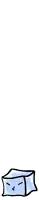 a cartoon drawing of a square with a face on it