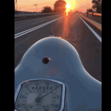 Motorcycle Sunset GIF
