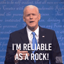 Im Reliable As A Rock Joe Biden GIF - Im Reliable As A Rock Joe Biden Jim Carrey GIFs